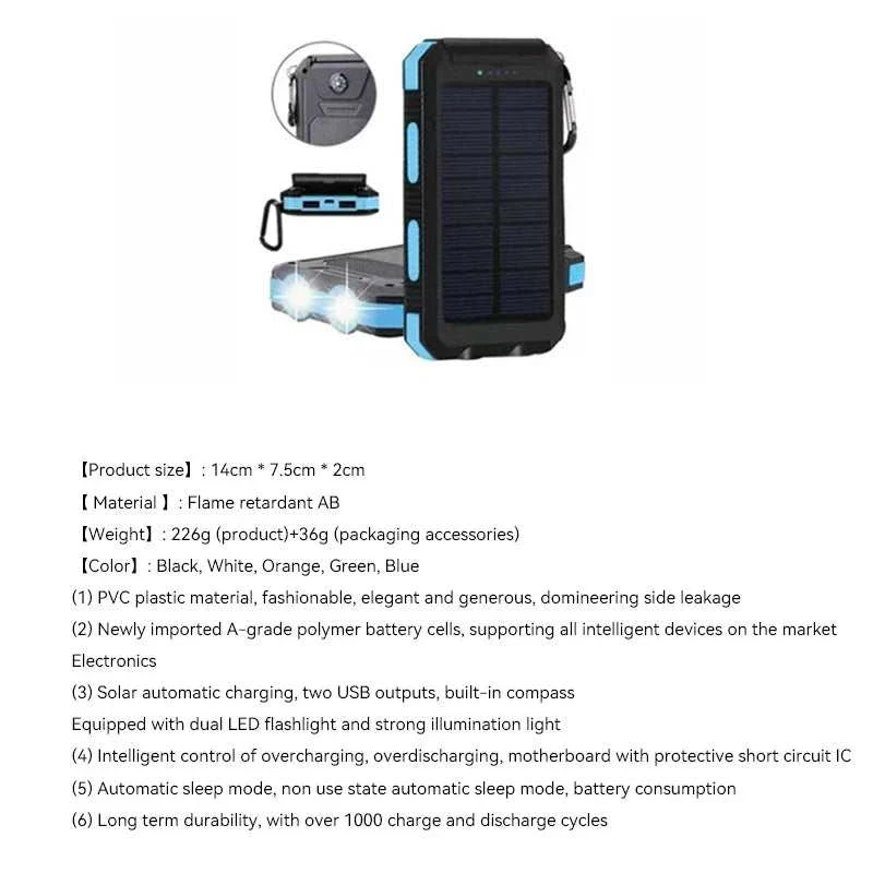 80000mAh Solar Fast Charging Power Bank