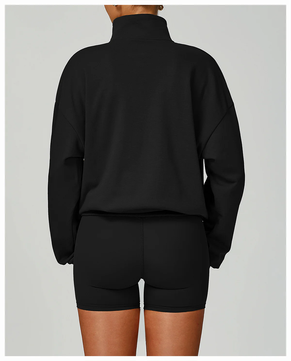 Women's Fall Winter Half Zip Up Sweatshirt