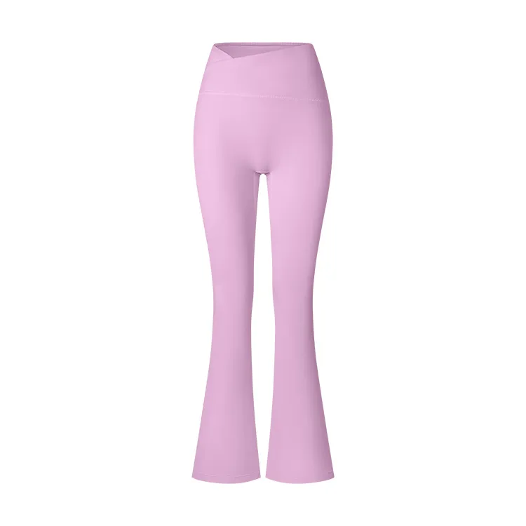Cross Waistband Flare Pants
