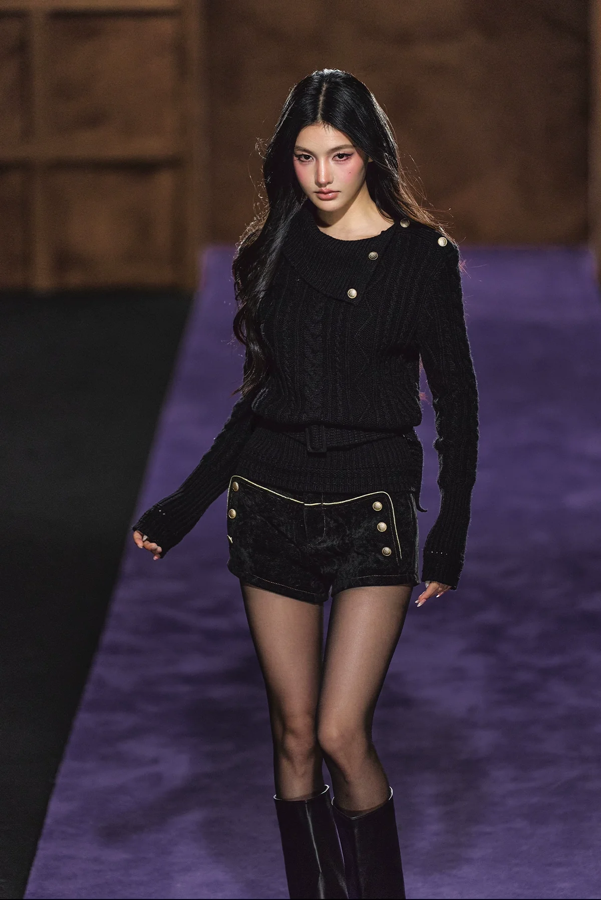 Australian Wool Cable Knit Turtleneck Sweater