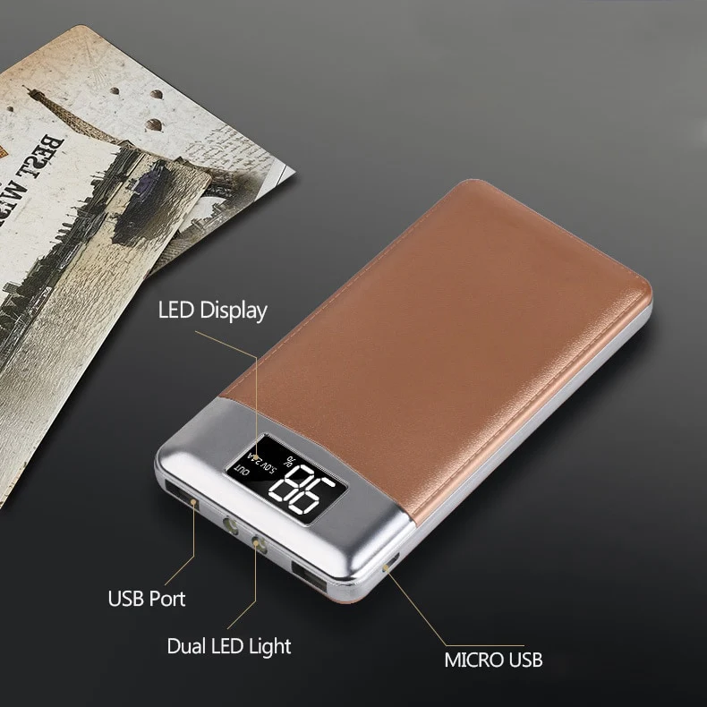 10000mAh Portable Qi Wireless Charger Power Bank