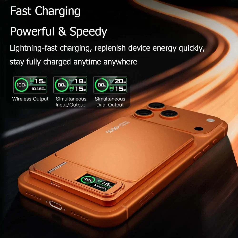 10000mAh Magnetic Wireless Power Bank – 15W MagSafe PD 20W Fast Charging