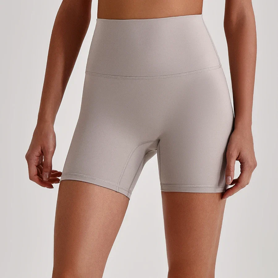 Women’s Naked-Feel High-Waisted Athletic Cycling Fitness Shorts