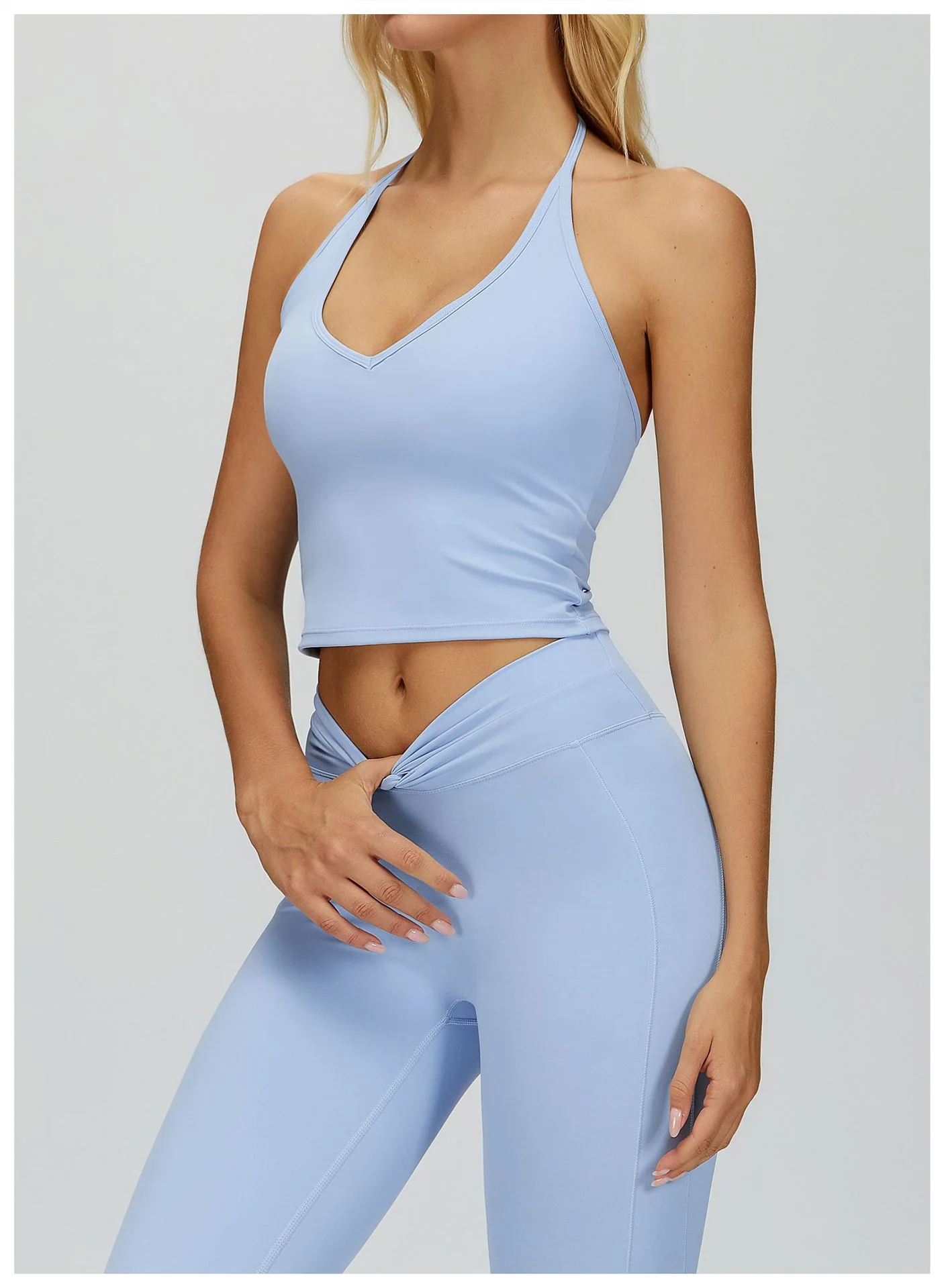 Women's V Neck Halter Tank Top