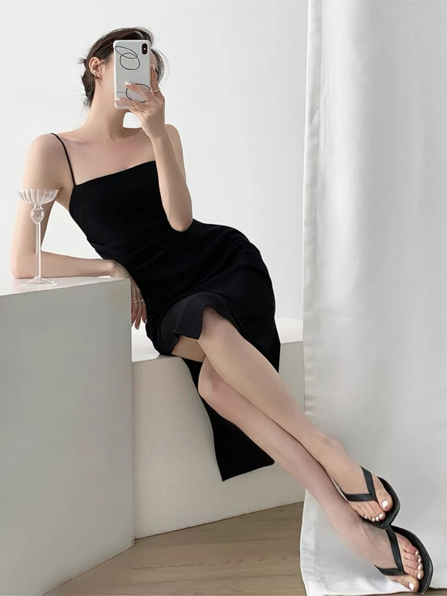 Xona Side Ruched Cami Dress