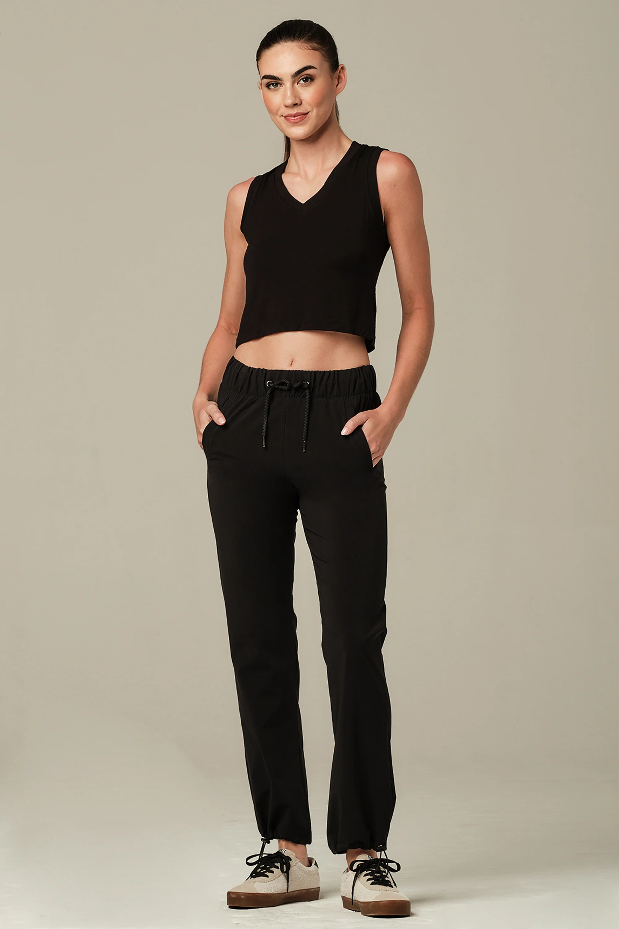 Vacation Mode Black Jogger