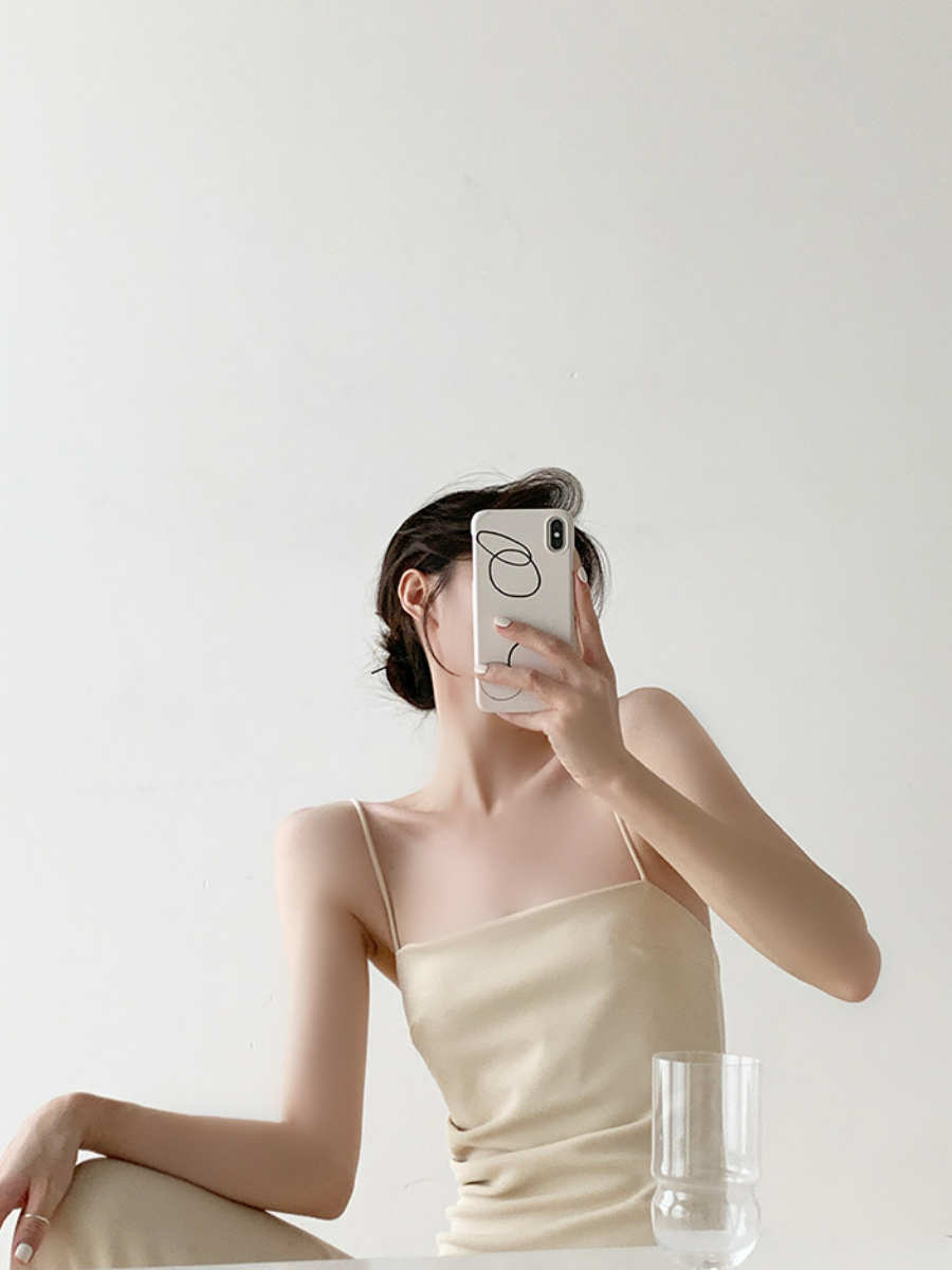 Xona Side Ruched Cami Dress