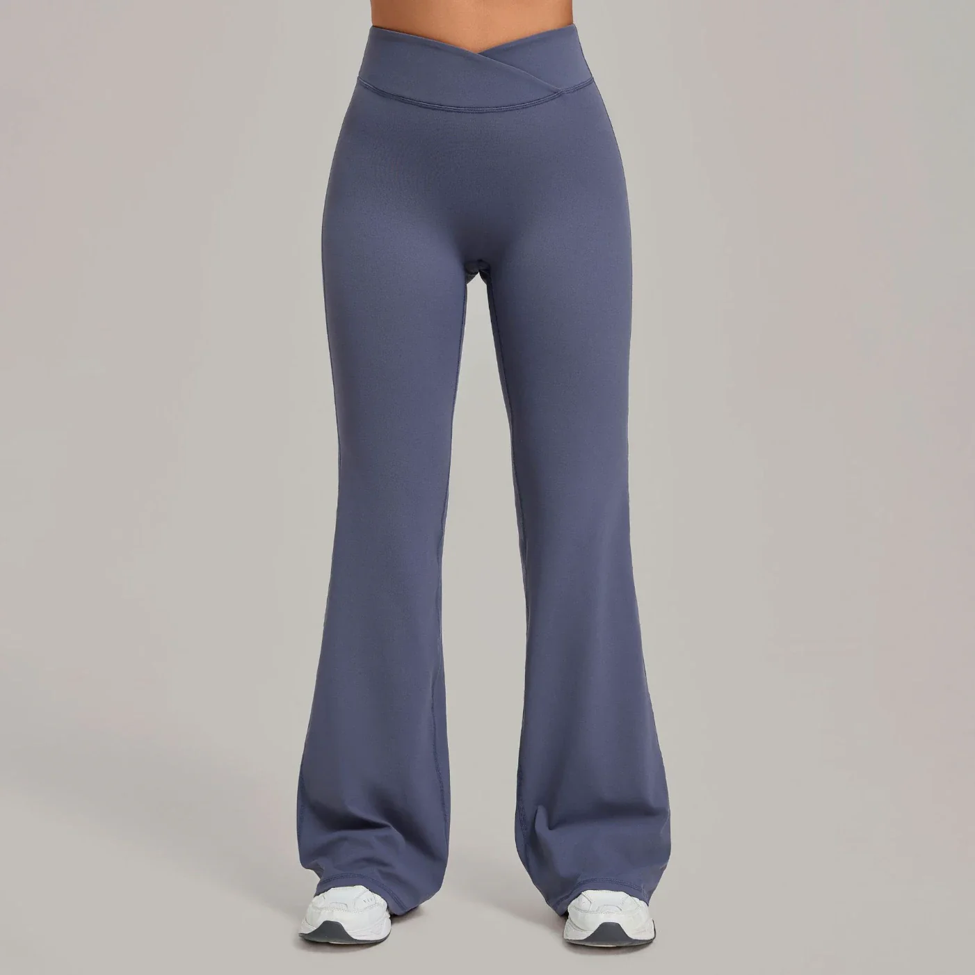 Women's High Waist Crossover Flare Yoga Pants