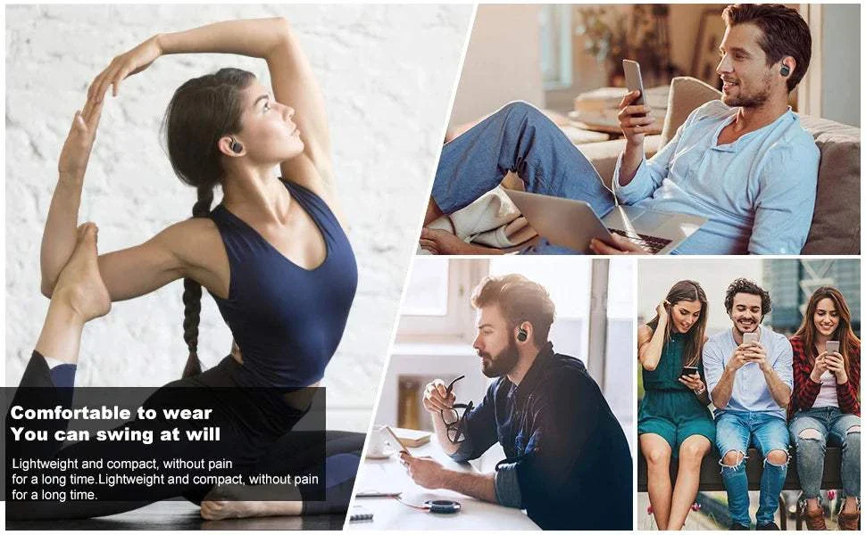 Sports Wireless Earphones BT over Ear Buds with Earhooks Sports Earphones Running in-Ear Headphones vv2