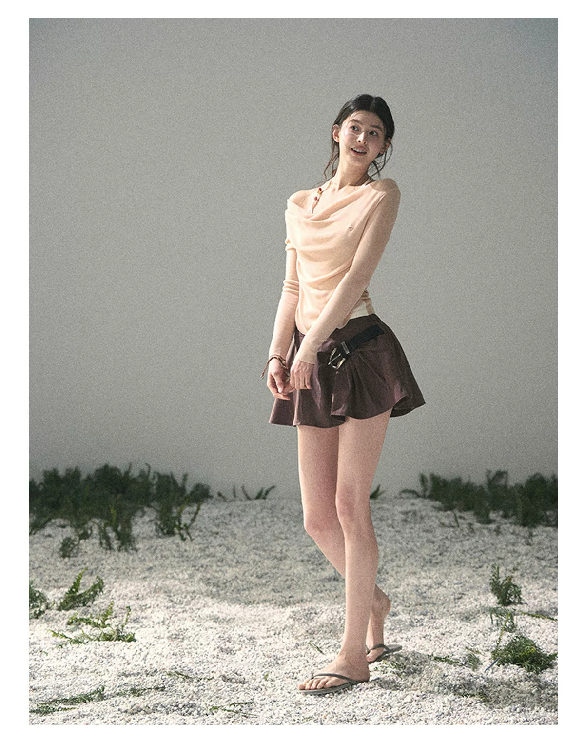 Sugar Frost Off-Shoulder Top