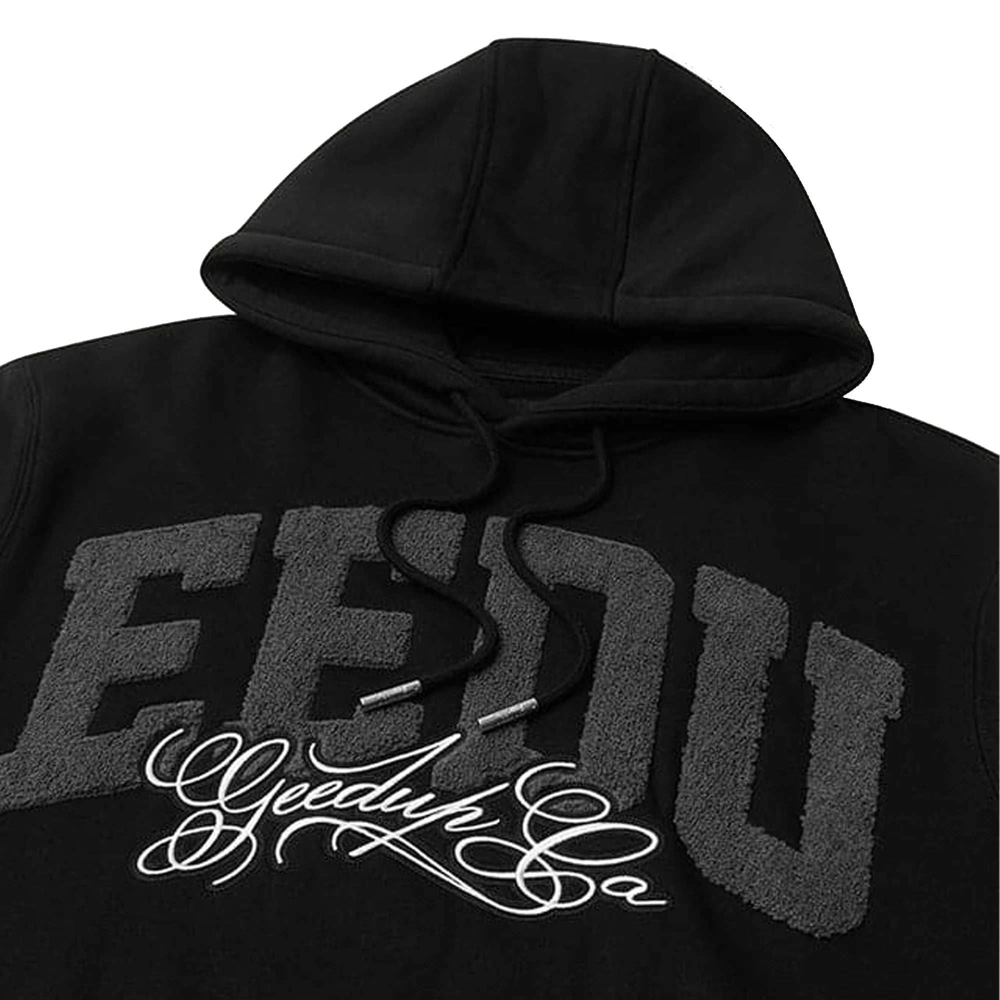 Geedup Team Logo Cursive Hoodie 'Black / Grey' (2026)