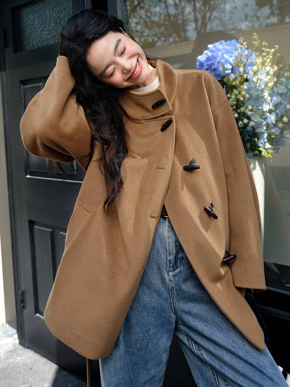 Funnel Neck Coat
