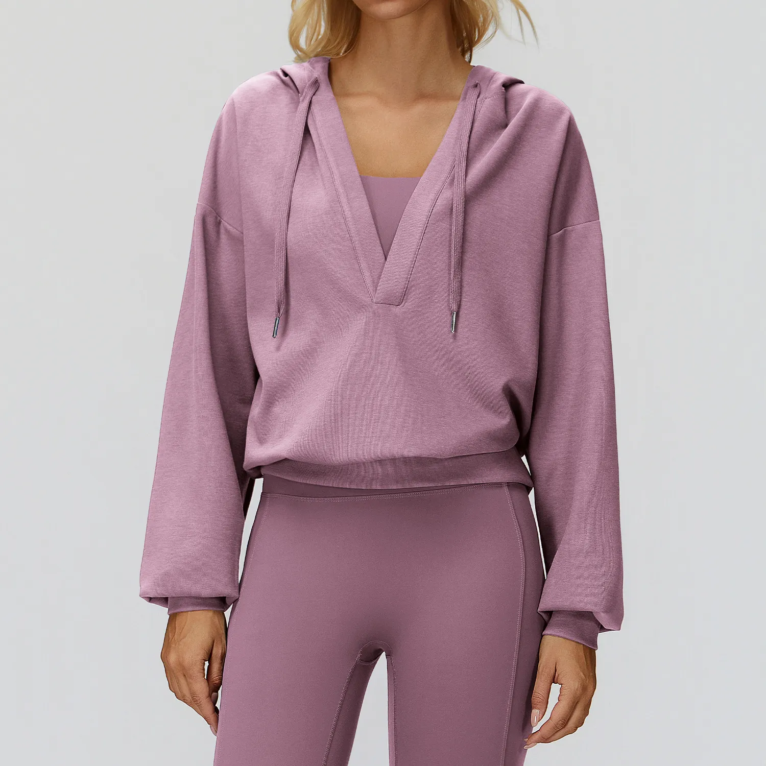 New Large Deep V Shaped Hoodie