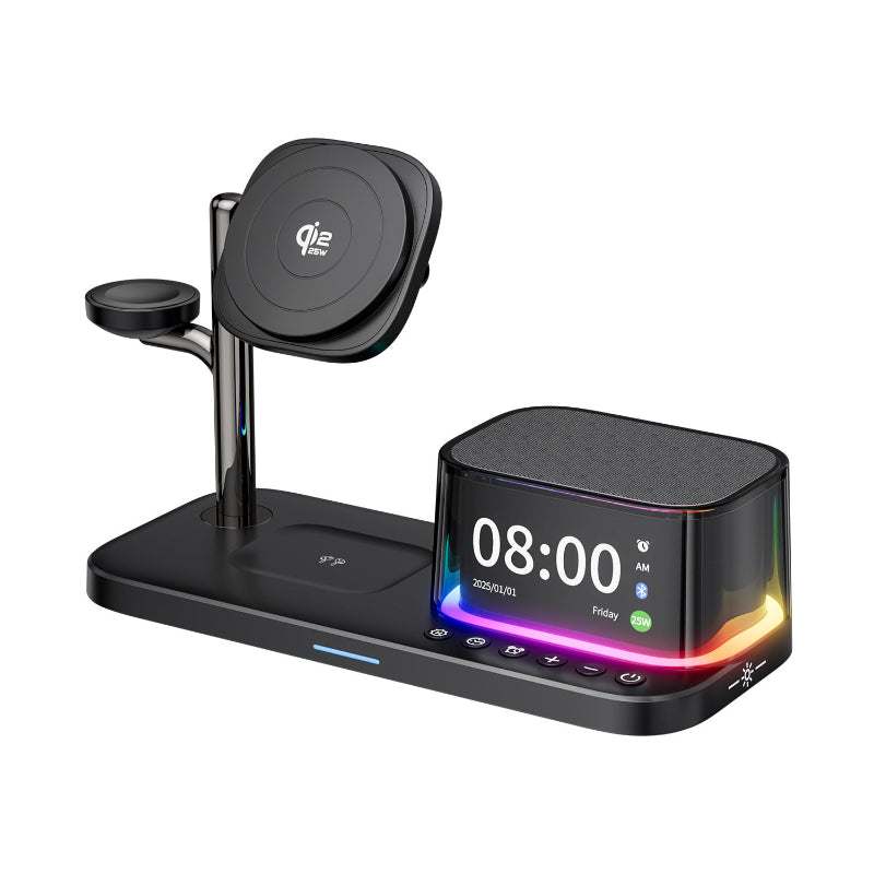 6-in-1 Magnetic Wireless Charger With Fast Charging compatible