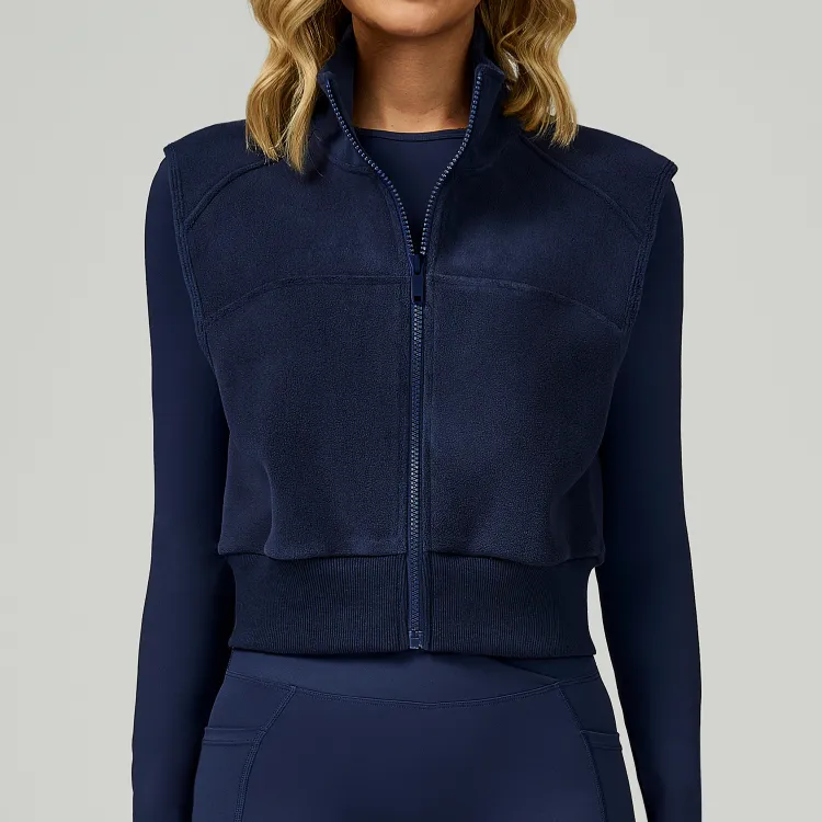 High Collar Autumn & Winter Plus Velvet Vest