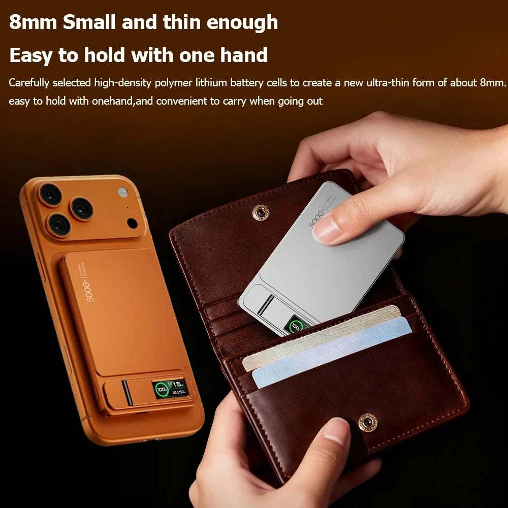 10000mAh Magnetic Wireless Power Bank – 15W MagSafe PD 20W Fast Charging