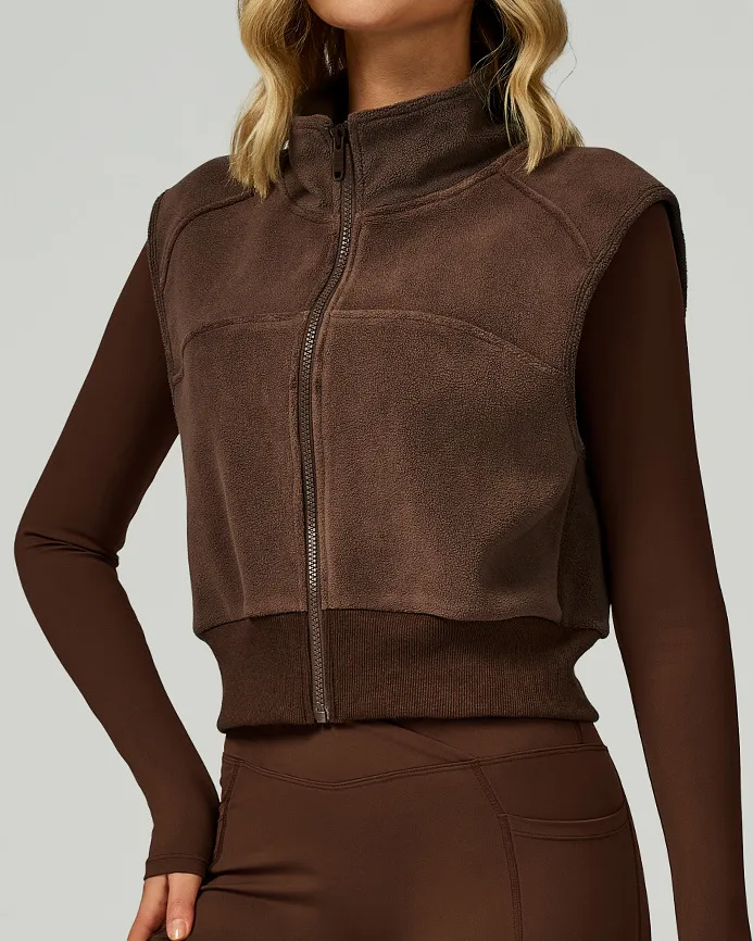 High Collar Autumn & Winter Plus Velvet Vest