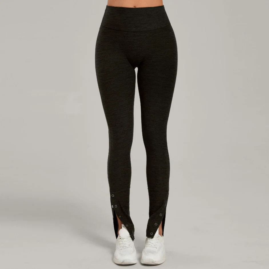 High Waist Slightly Flared Casual Athletic Pants