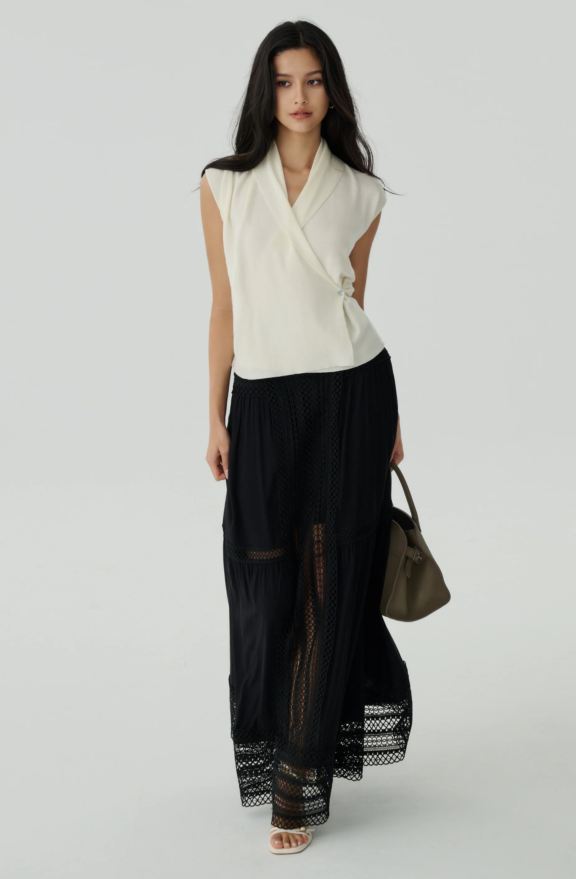 Keep in line cooling knit top in white