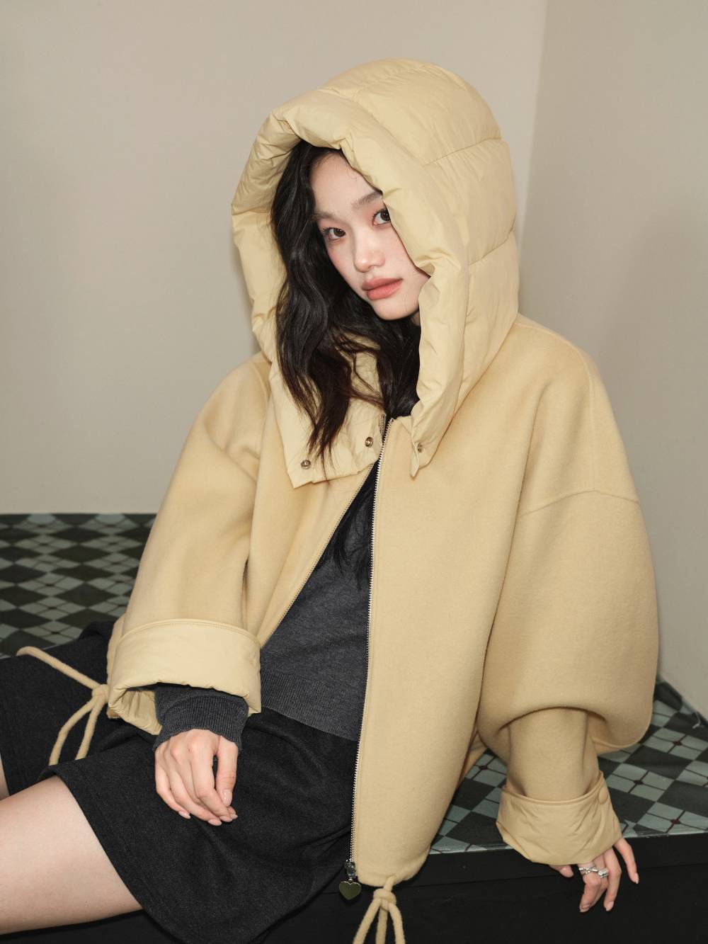 Hooded Yellow Coat