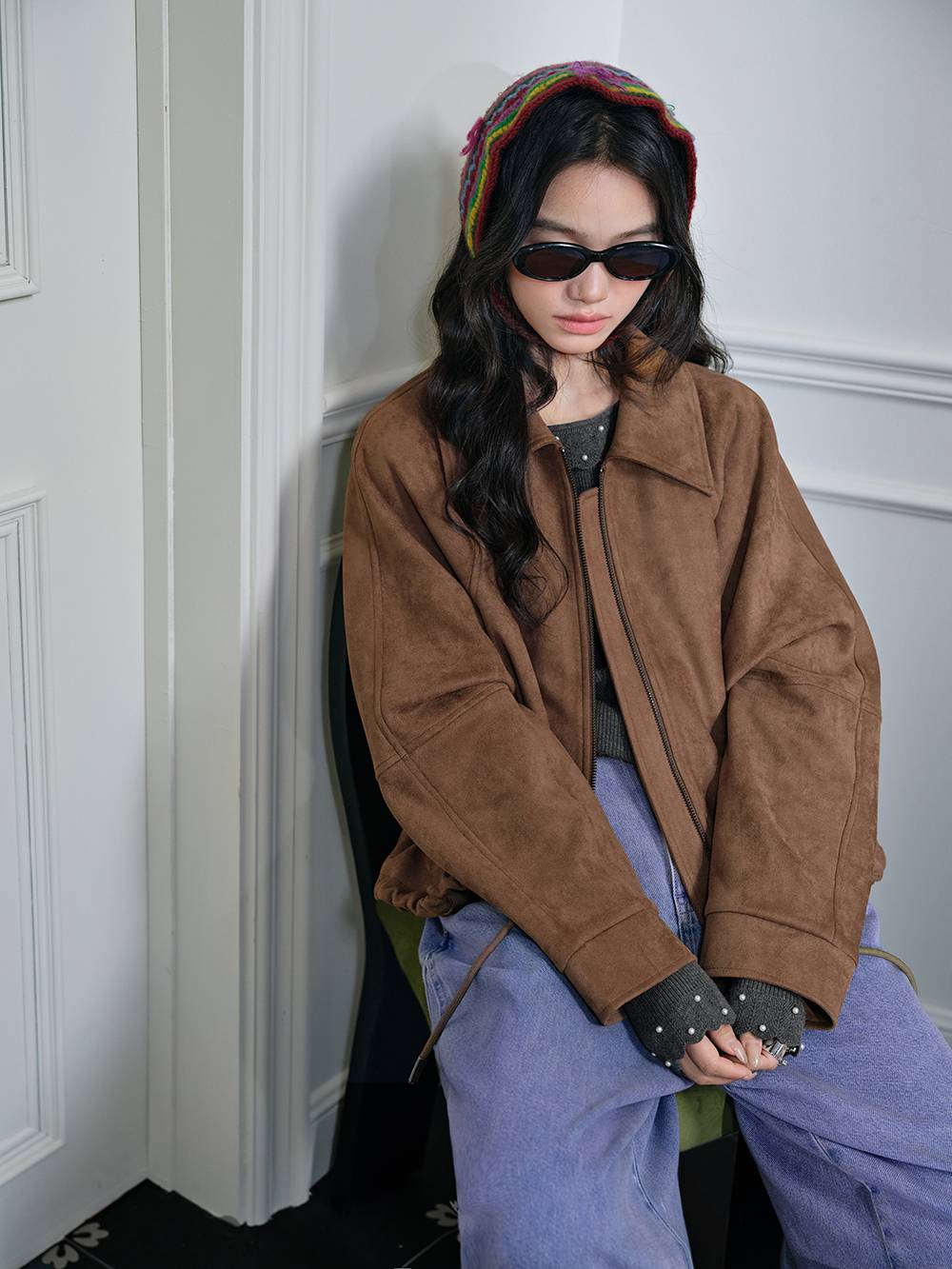 Faux Suede Jacket