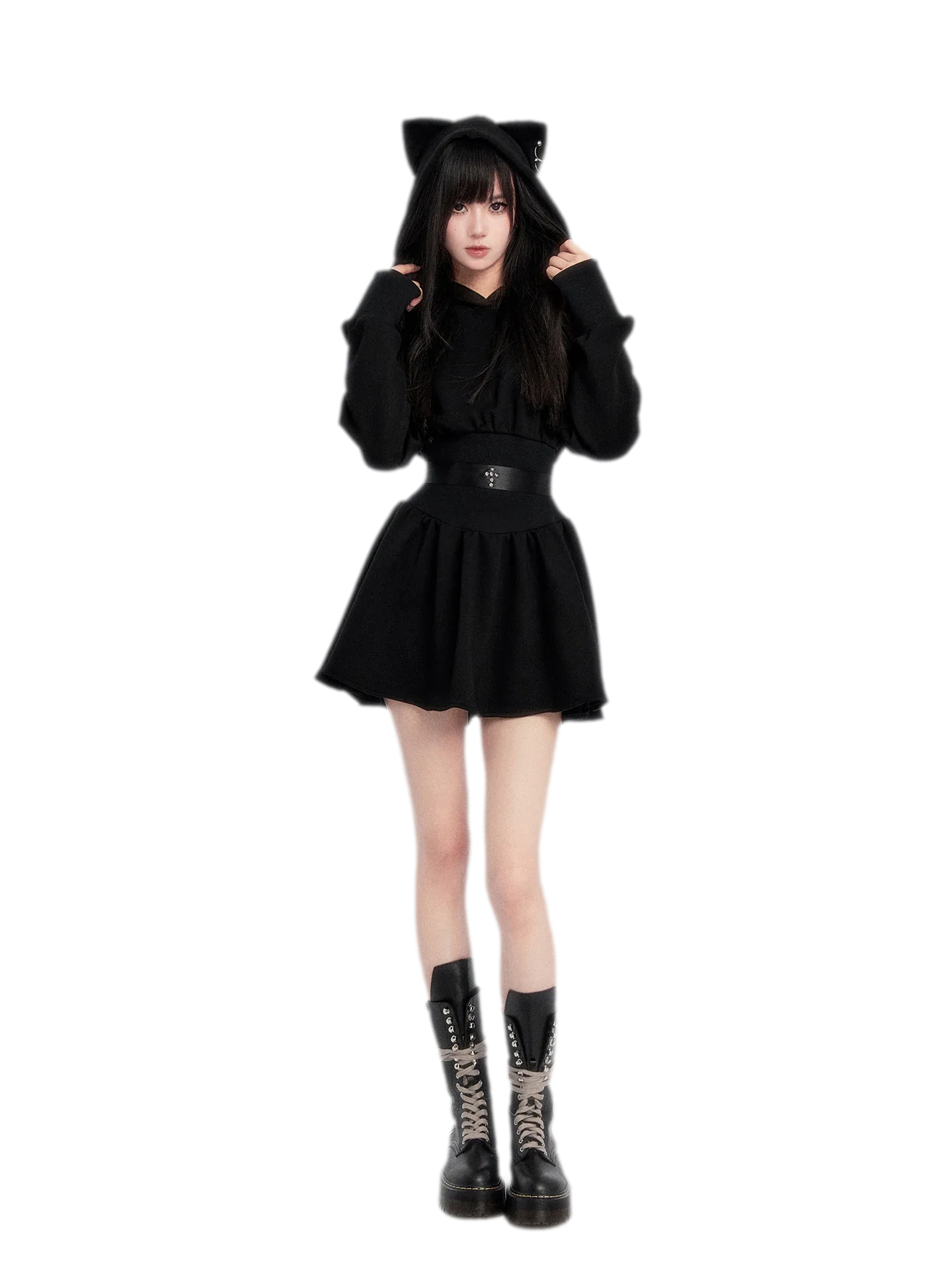 Eco Faux Fur Cat-Ear Hoodie