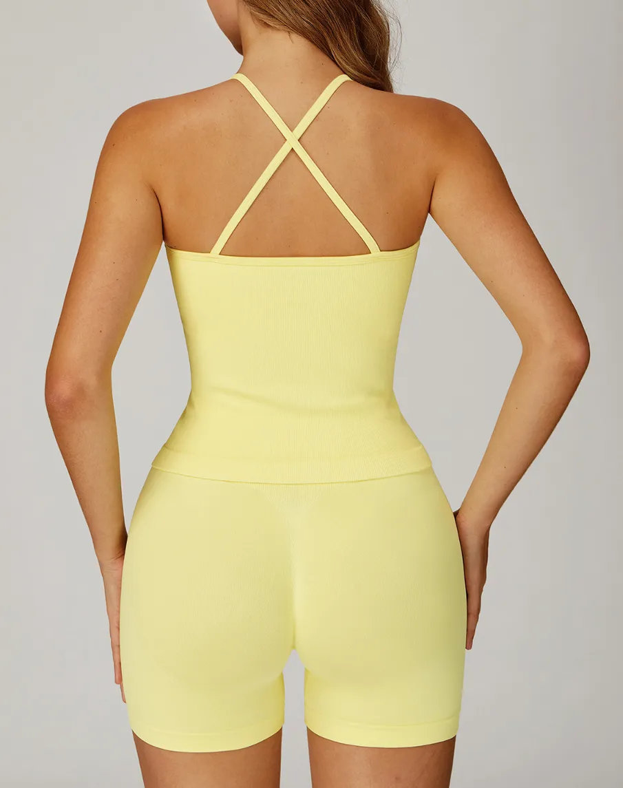 Seamless New Cross-strap Beautiful Back Yoga Vest