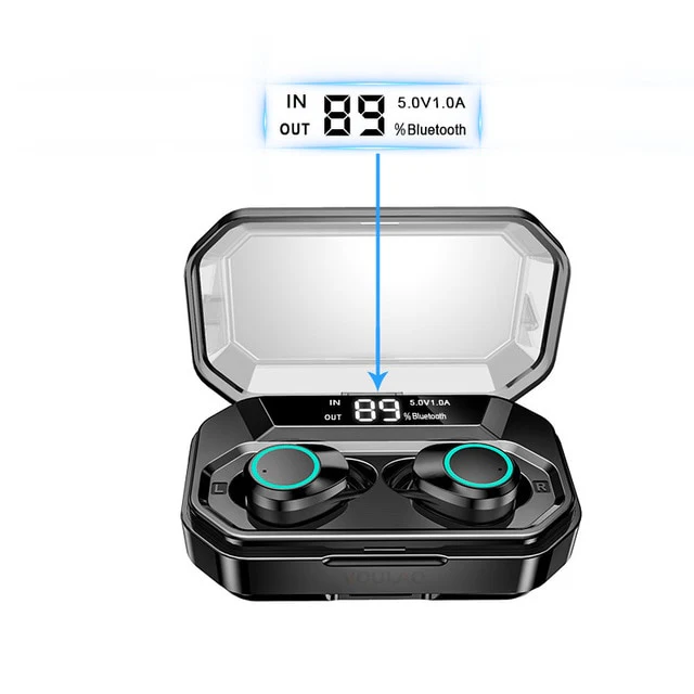 Bluetooth Earphone with Microphone Sport Waterproof Headset+3300mAh
