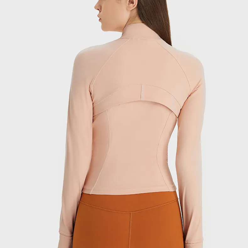 Full Zip Up Yoga Top Running Jackets