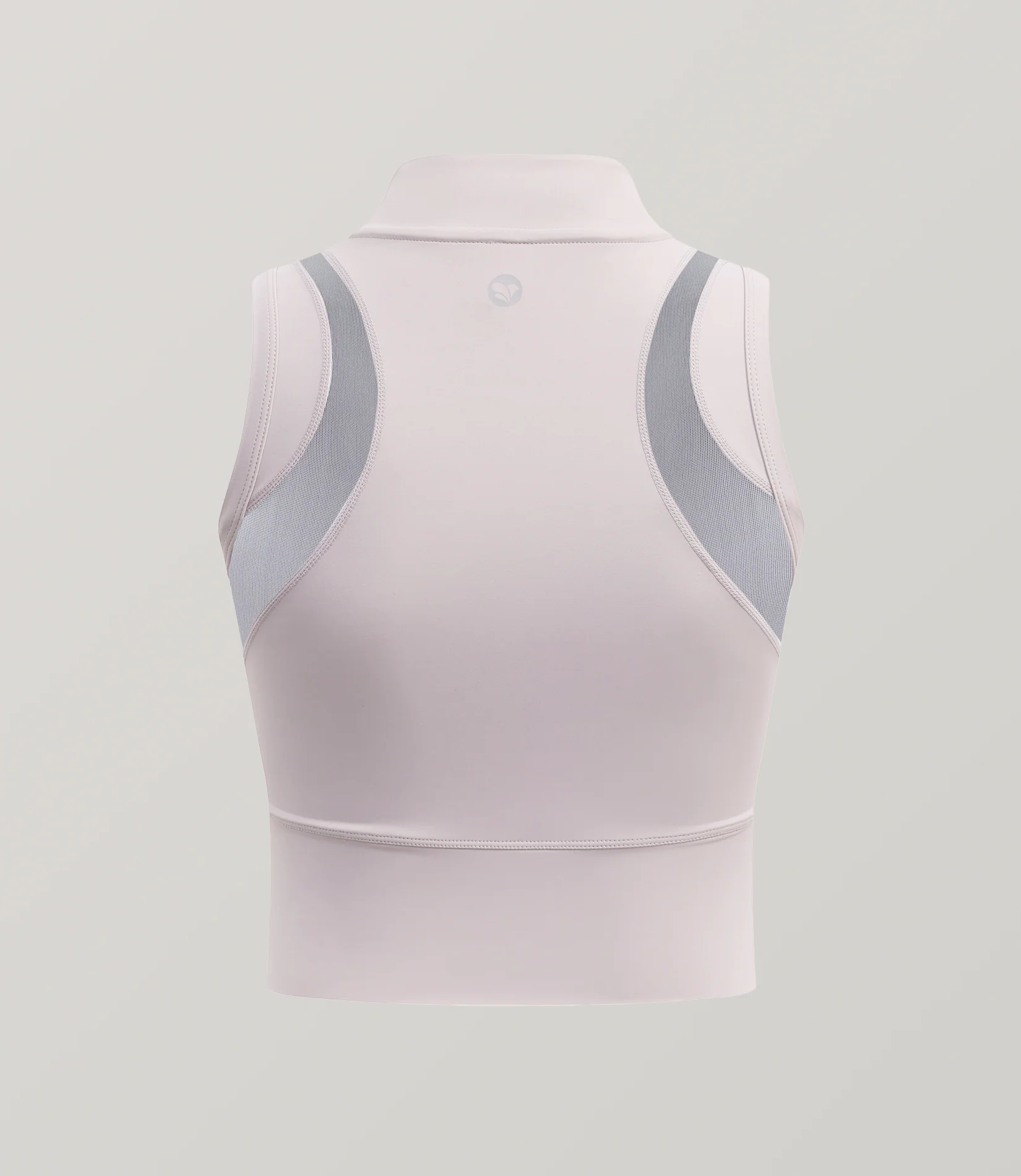 Half-Zip Stand-up Collar Crop Tank