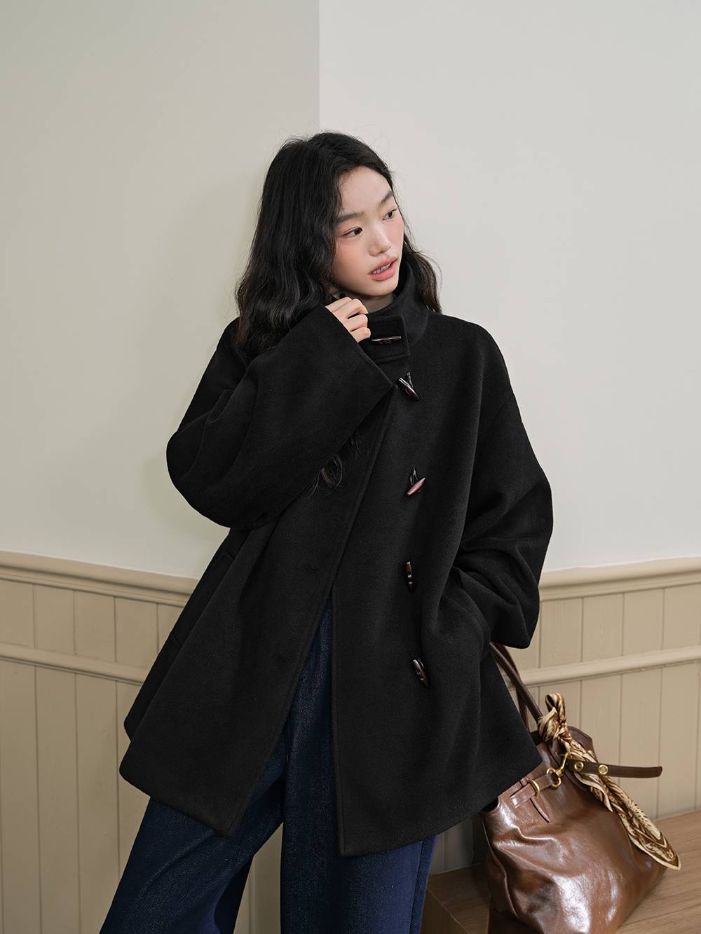 Funnel Neck Coat