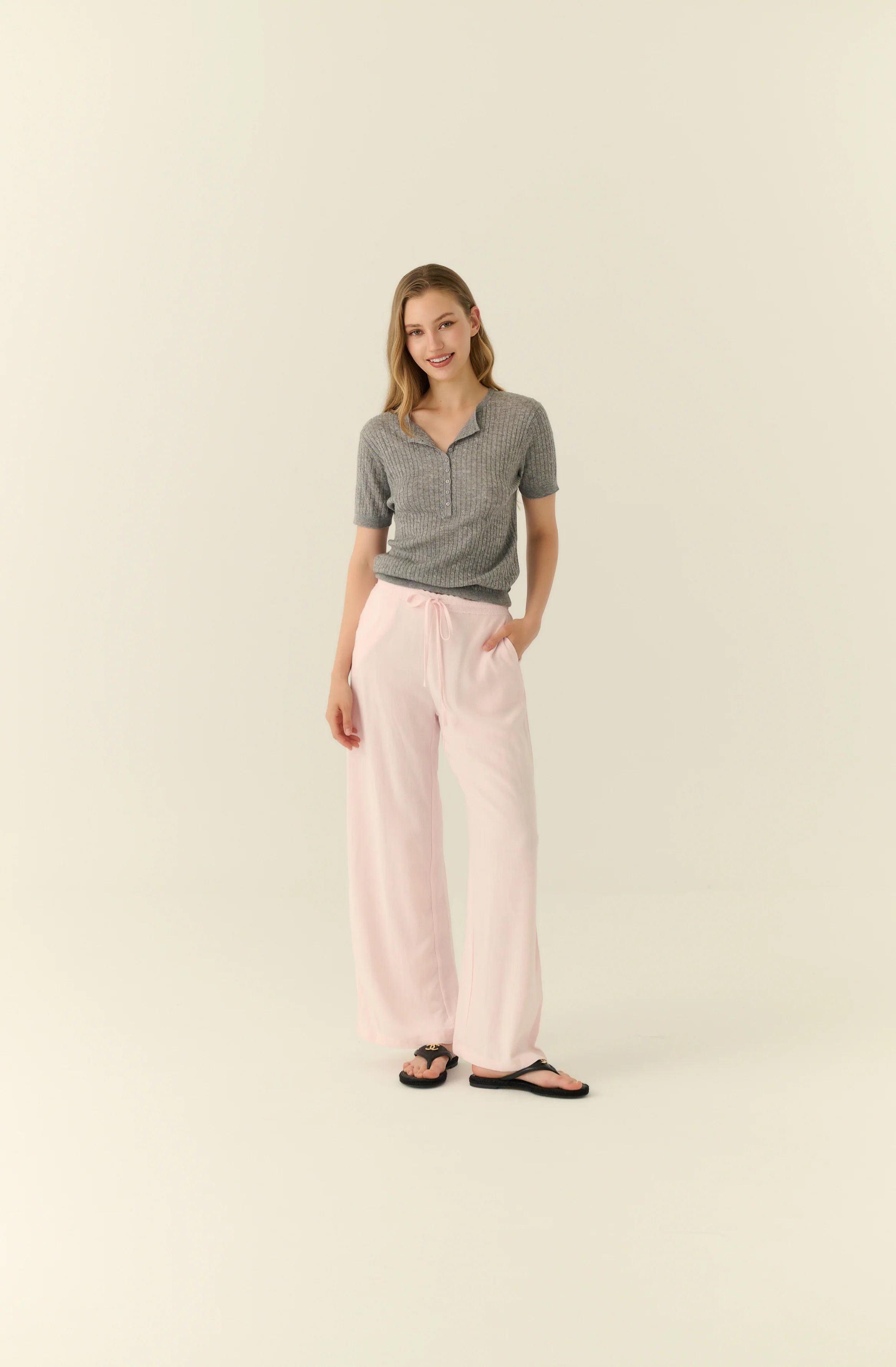 Soft rib knit top