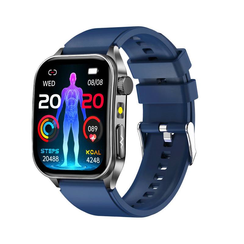 Dual-Head Laser Health ECG Uric Acid Blood Lipid HRV Bluetooth Watch