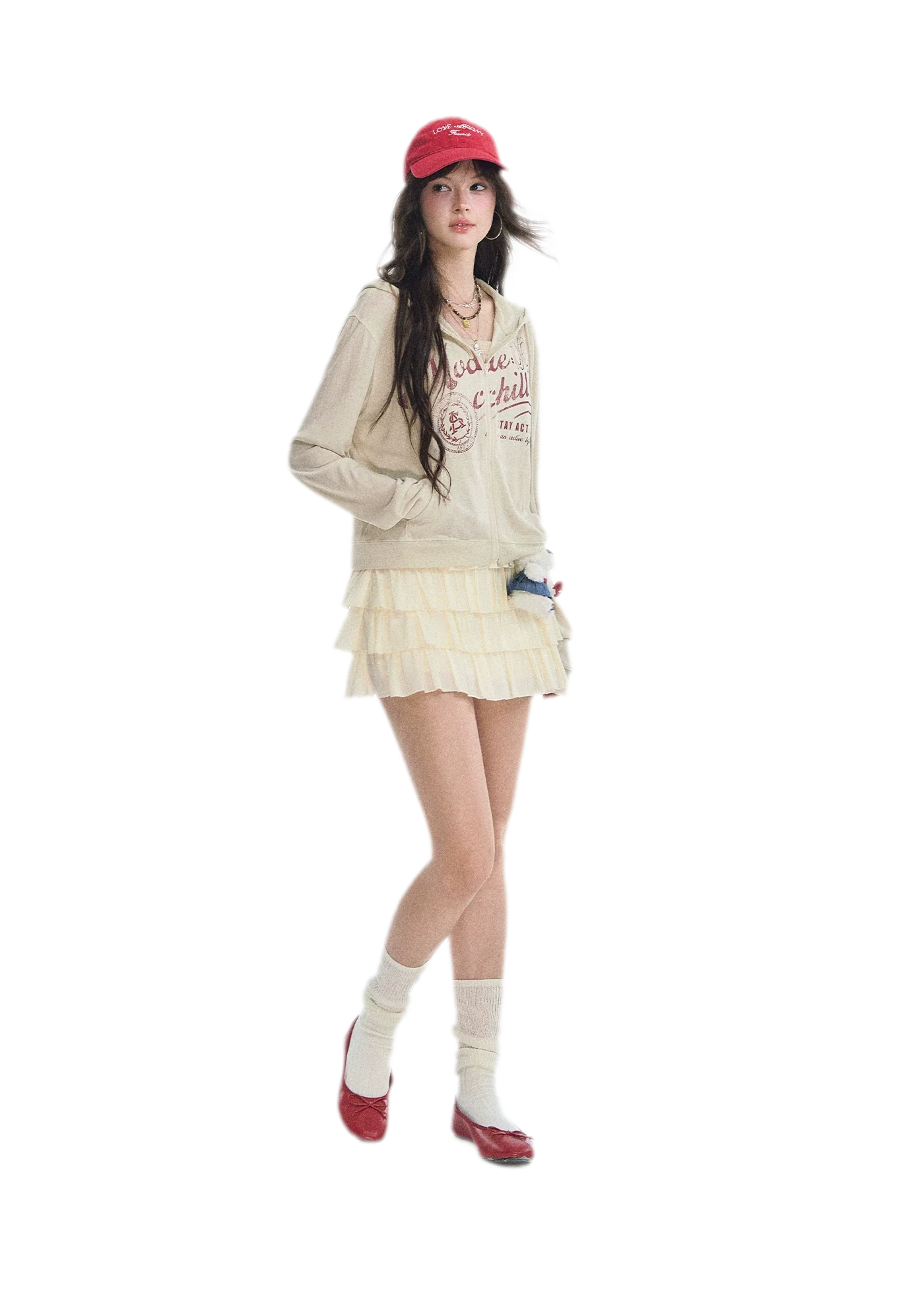 Lace Tiered A-Line Skirt
