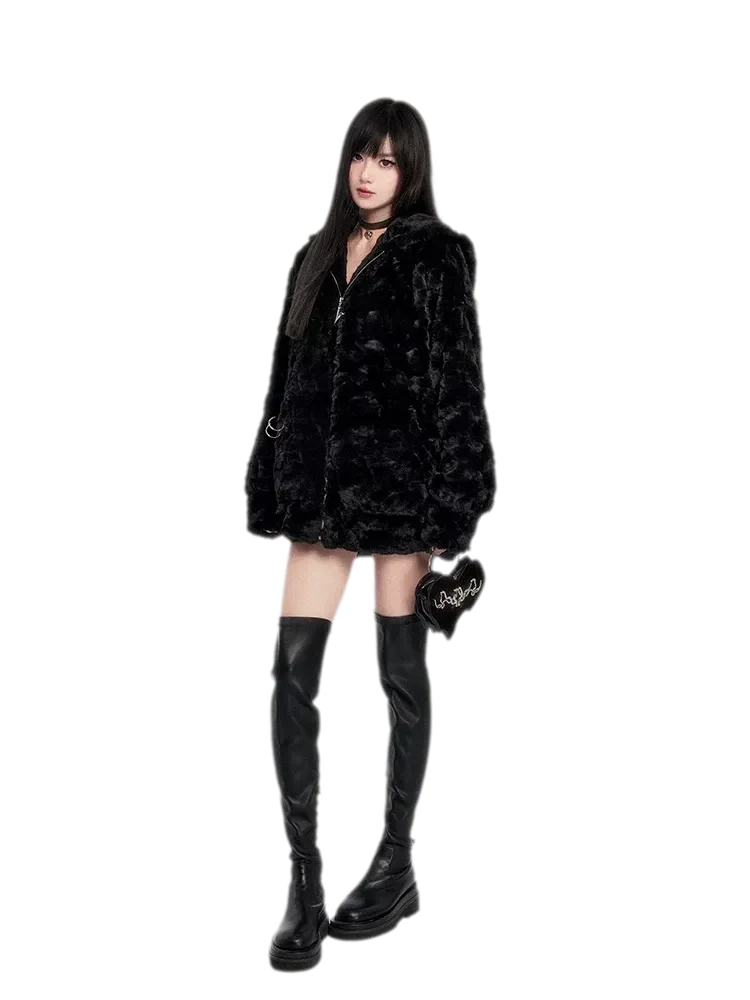 Eco Faux Fur Cat-Ear Hoodie