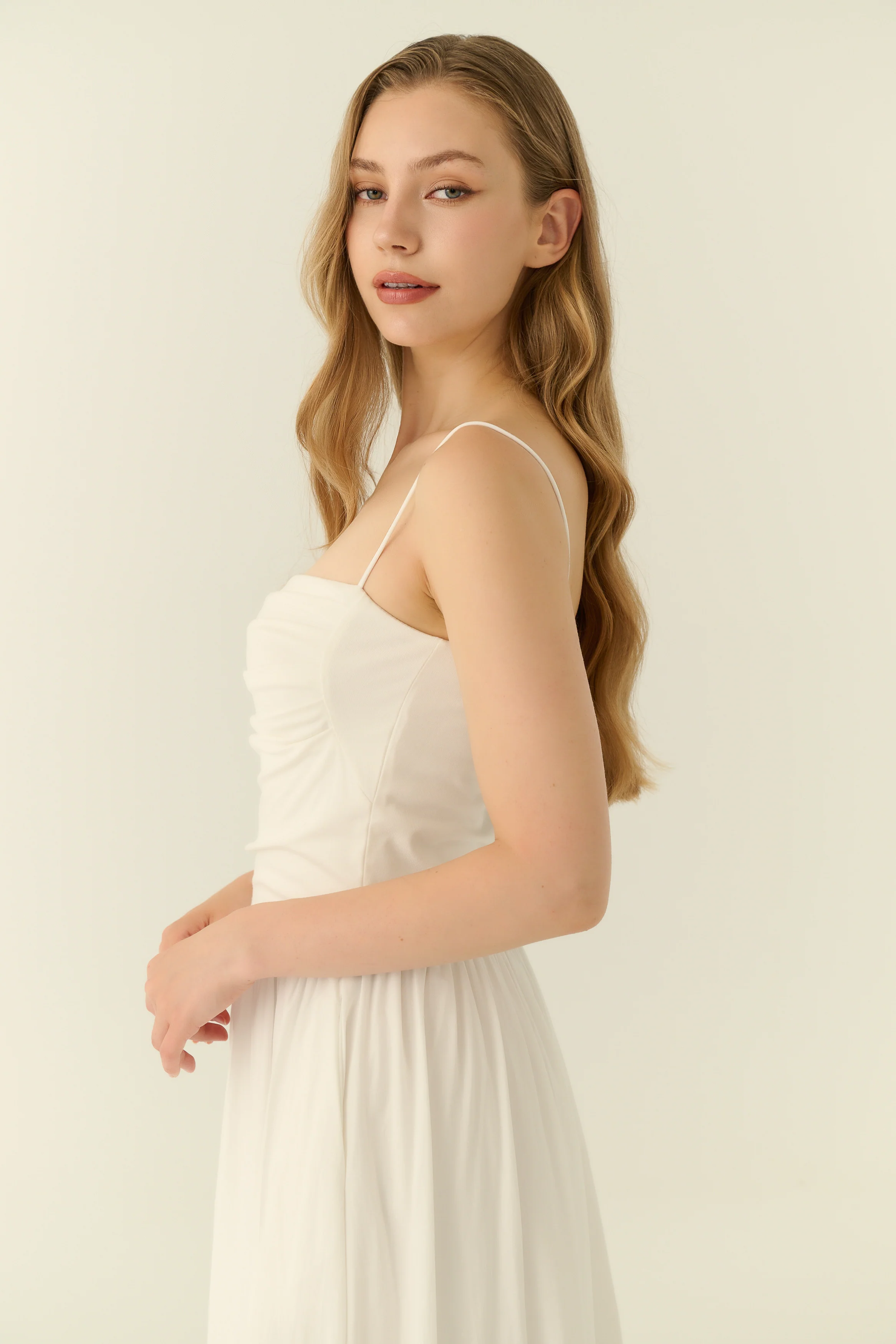 The essential midi dress in white