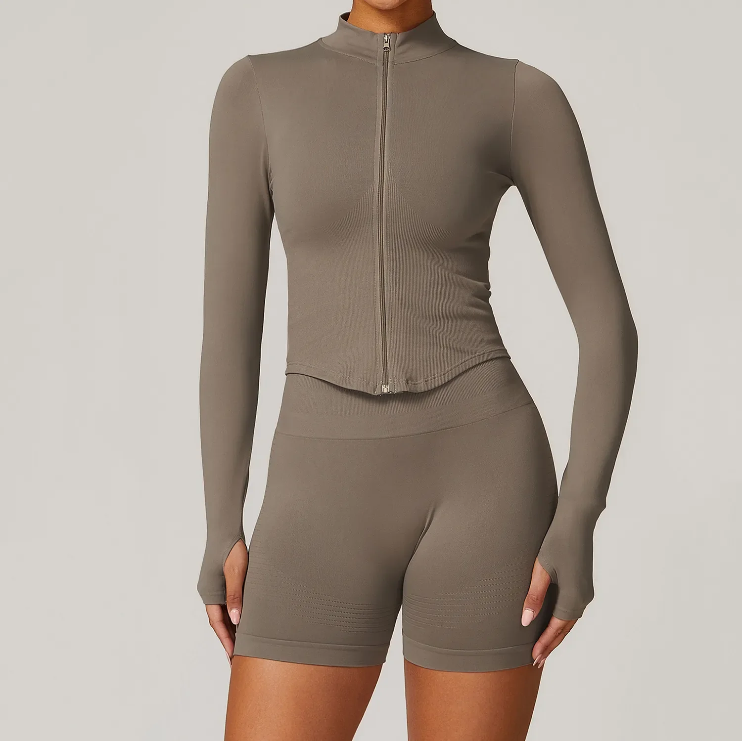 Long Sleeve Zipper Top