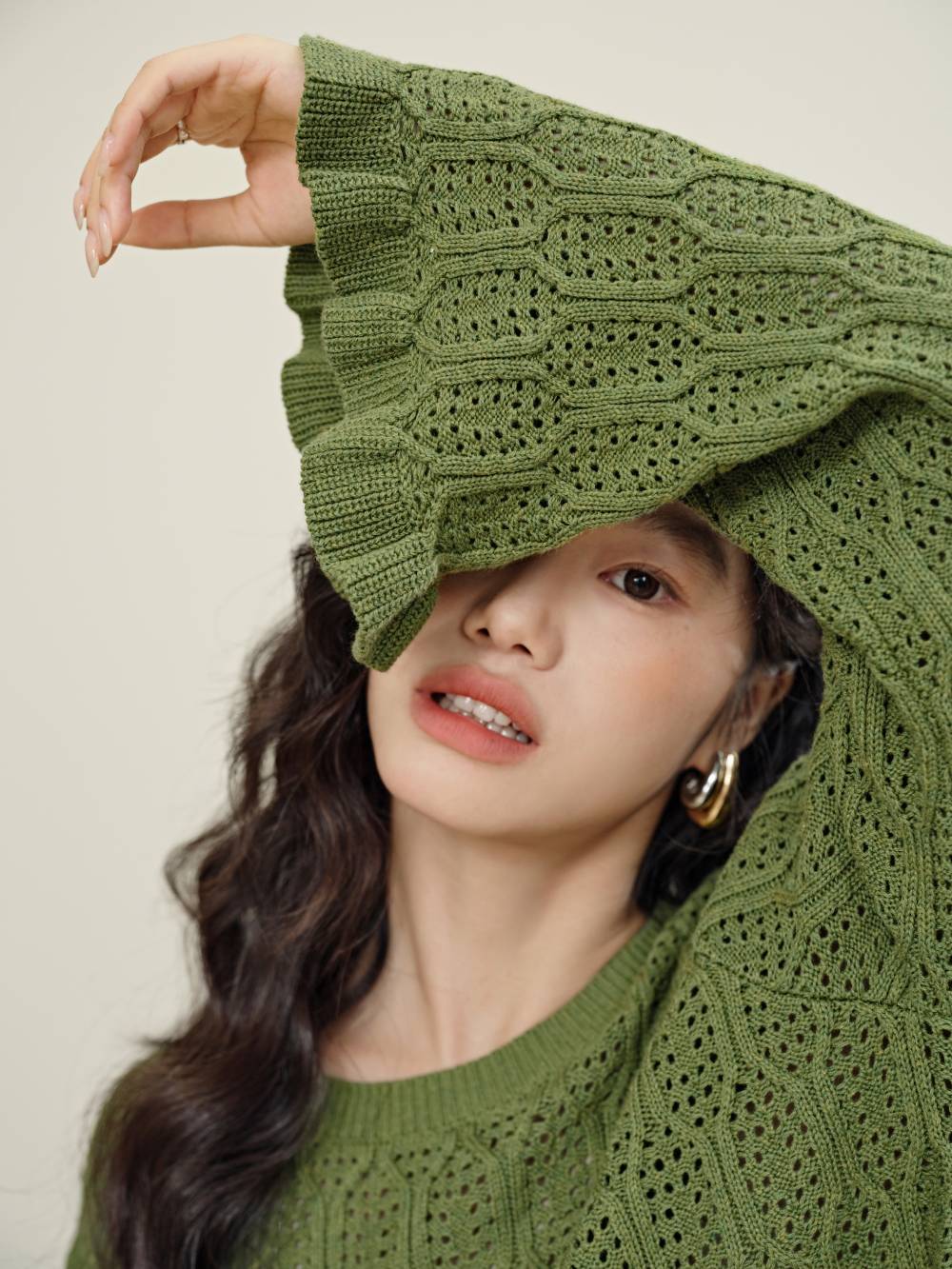 Ruffle Knit Top