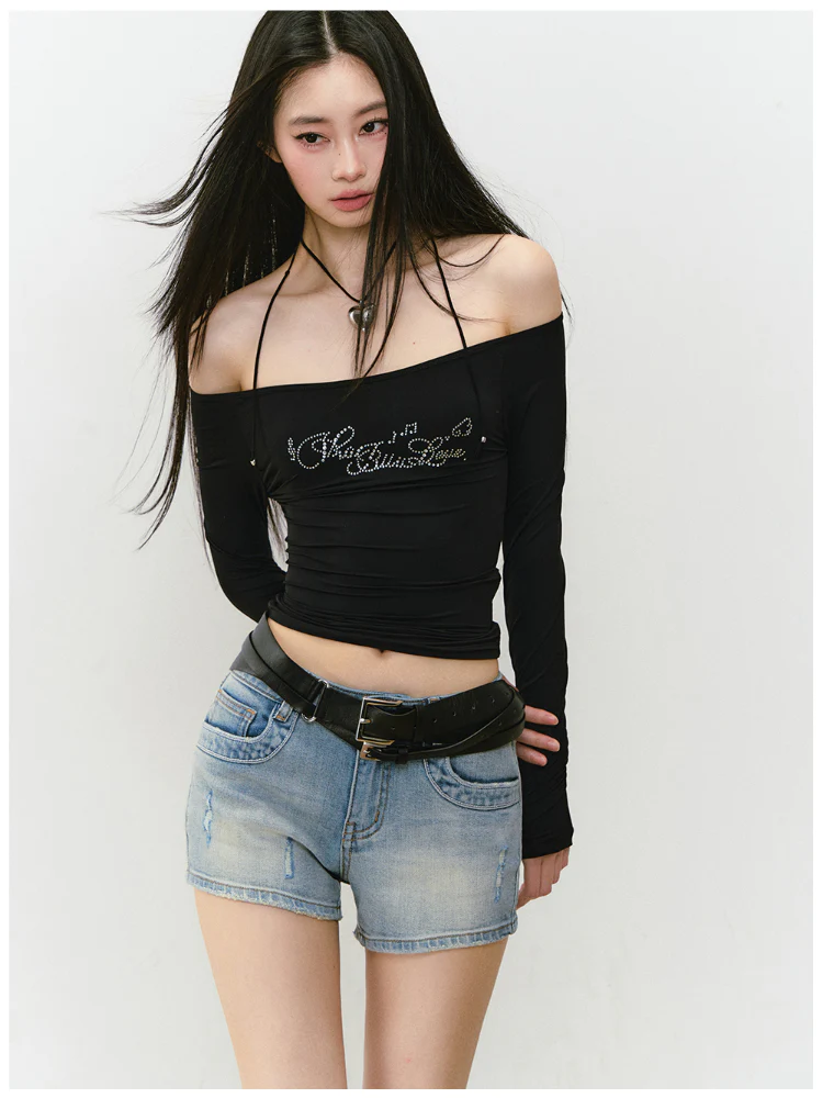 One-shoulder Skin-friendly Top