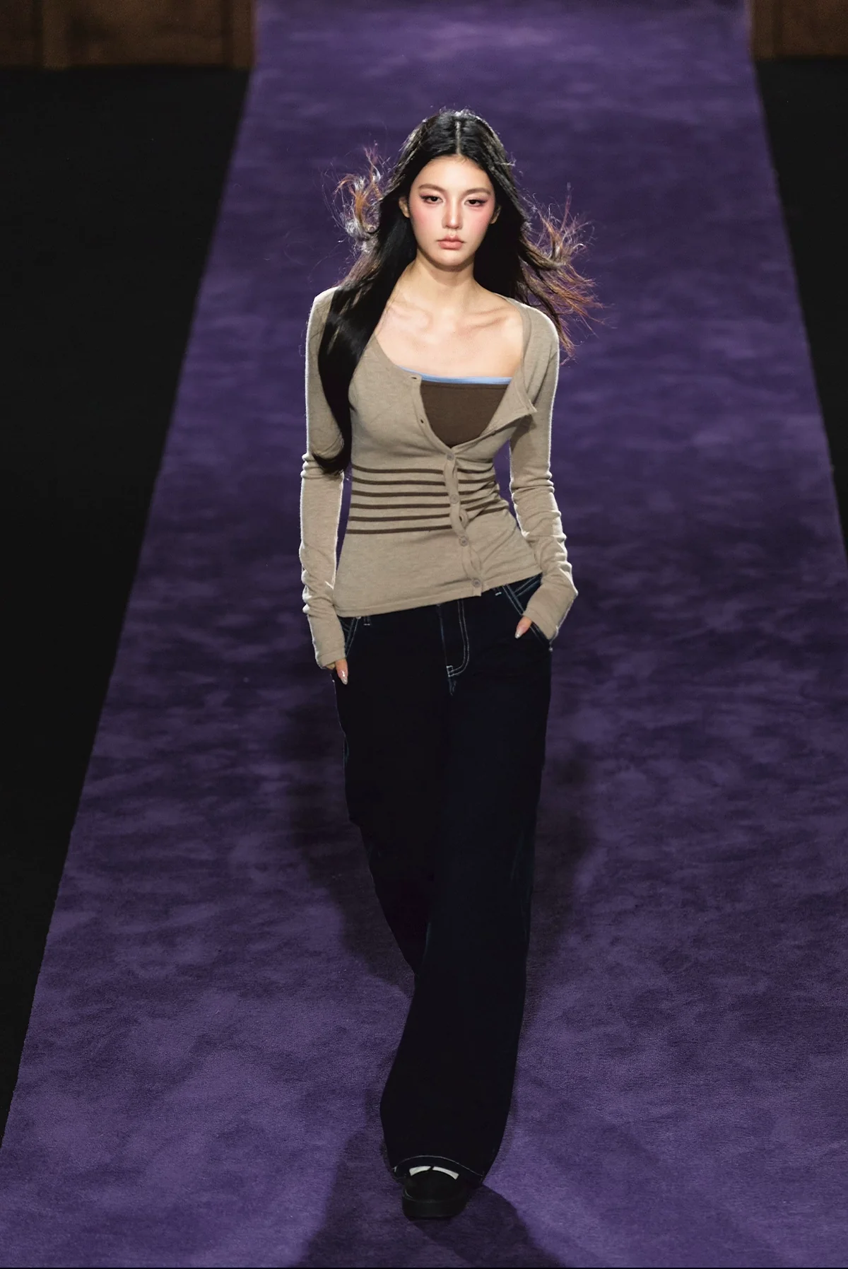 Soft Touch Two-in-One Knit Base Cardigan