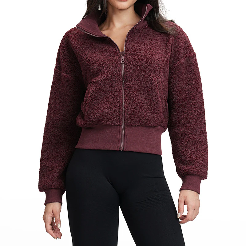 Women's Fox Fur Warm Yoga Jacket