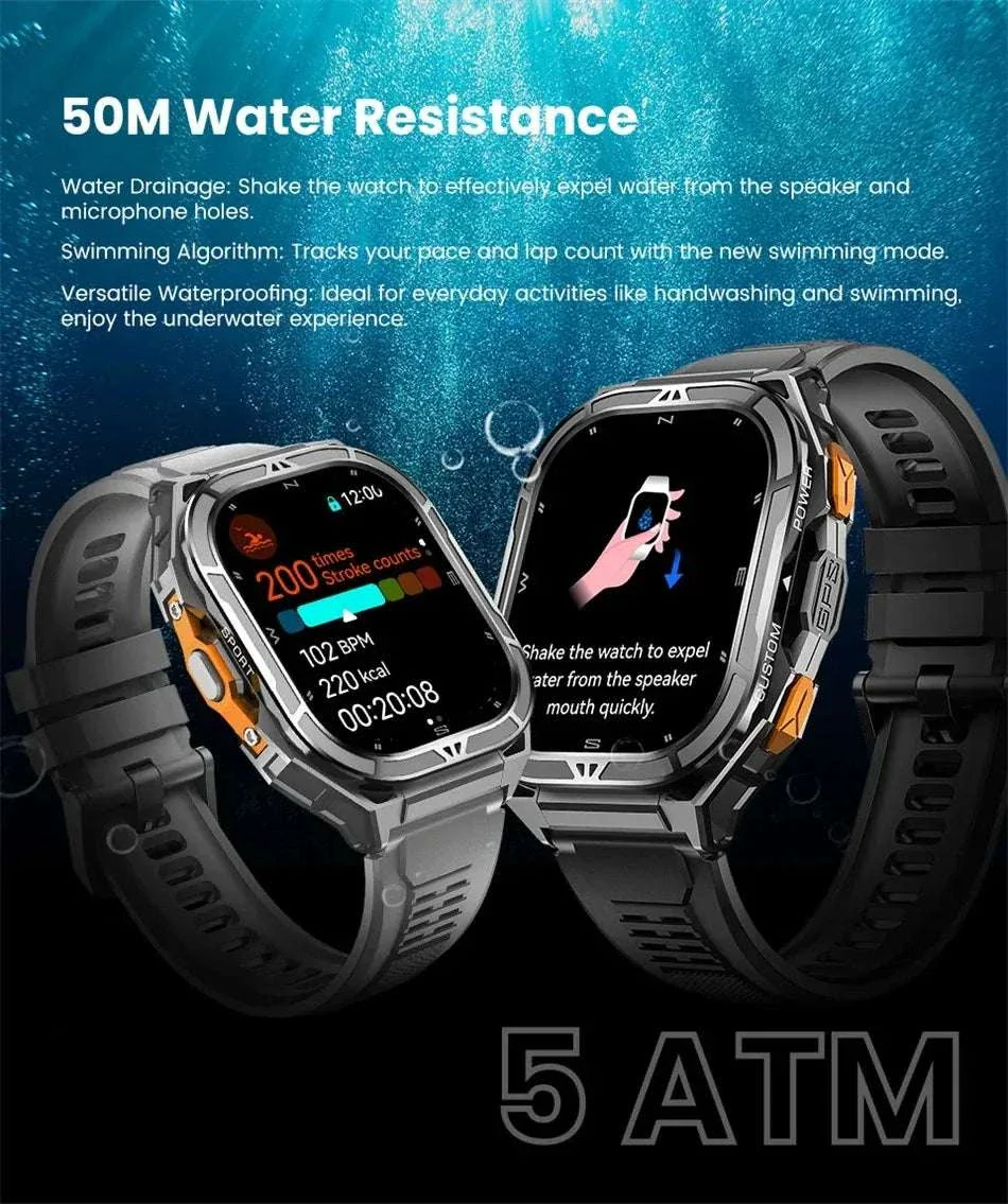 Terra-X GPS Rugged Smartwatch | 1.96