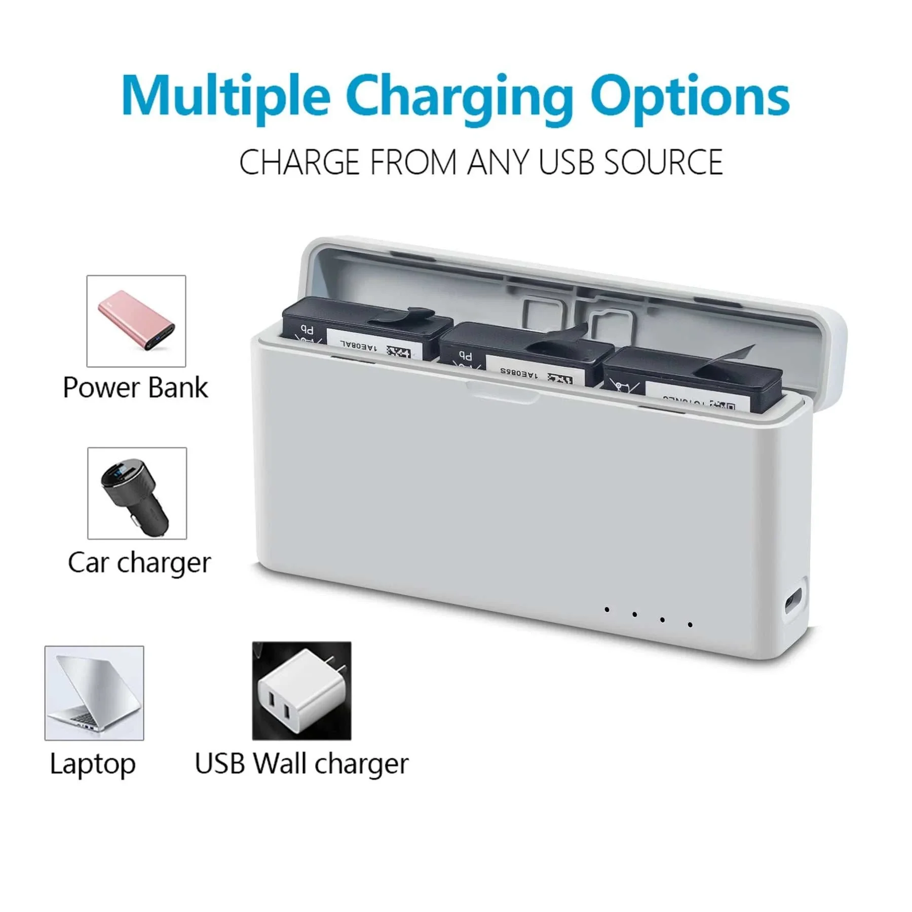 DJI Action 3 & 4 Battery Charging Case