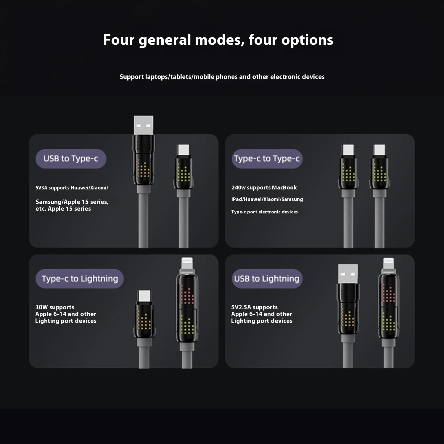 12m Lengthened Super Soft Liquid Four-in-one For Android Fast Charge Data Cable