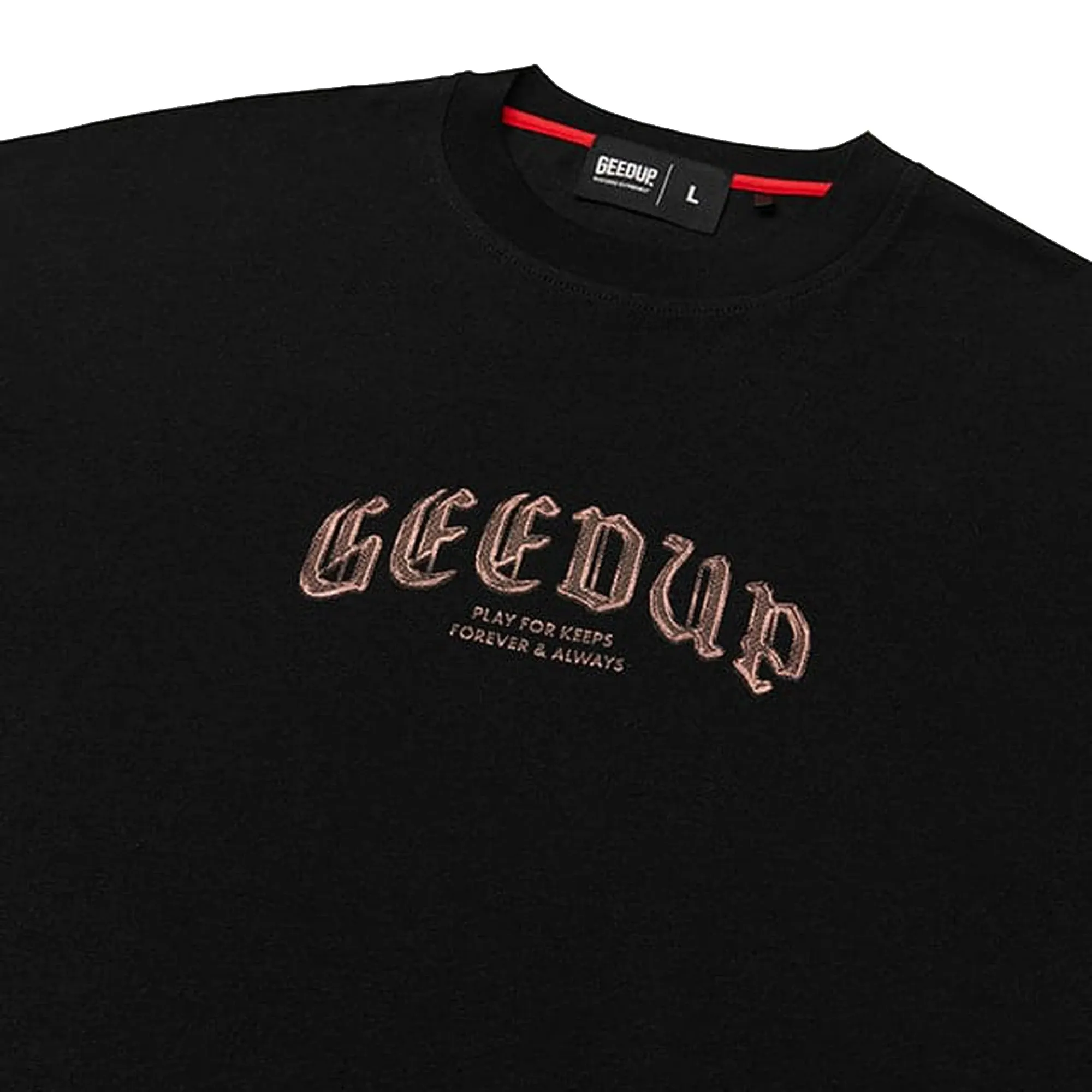 Geedup Chrome T-Shirt 'Black / Rose' (2025)