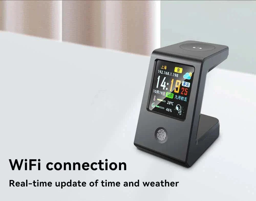 Aura Smart WiFi Weather Clock & Watch Charger