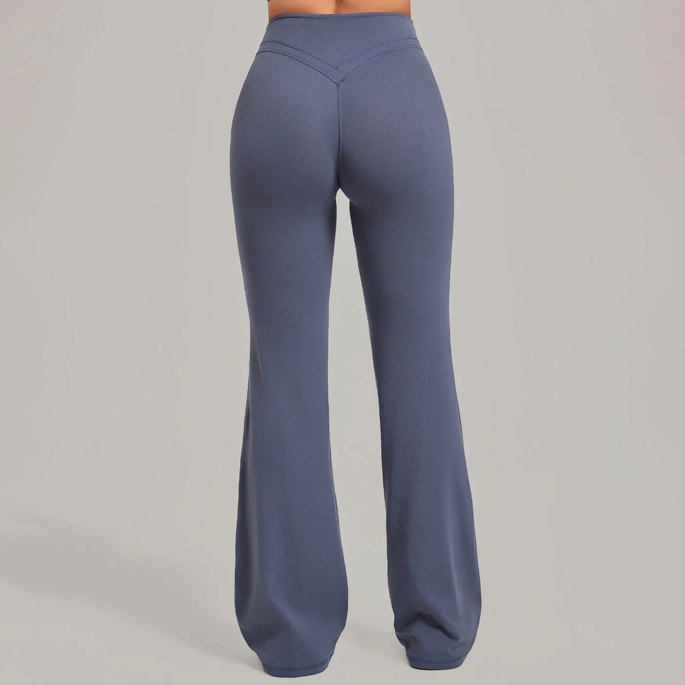 Women's High Waist Crossover Flare Yoga Pants