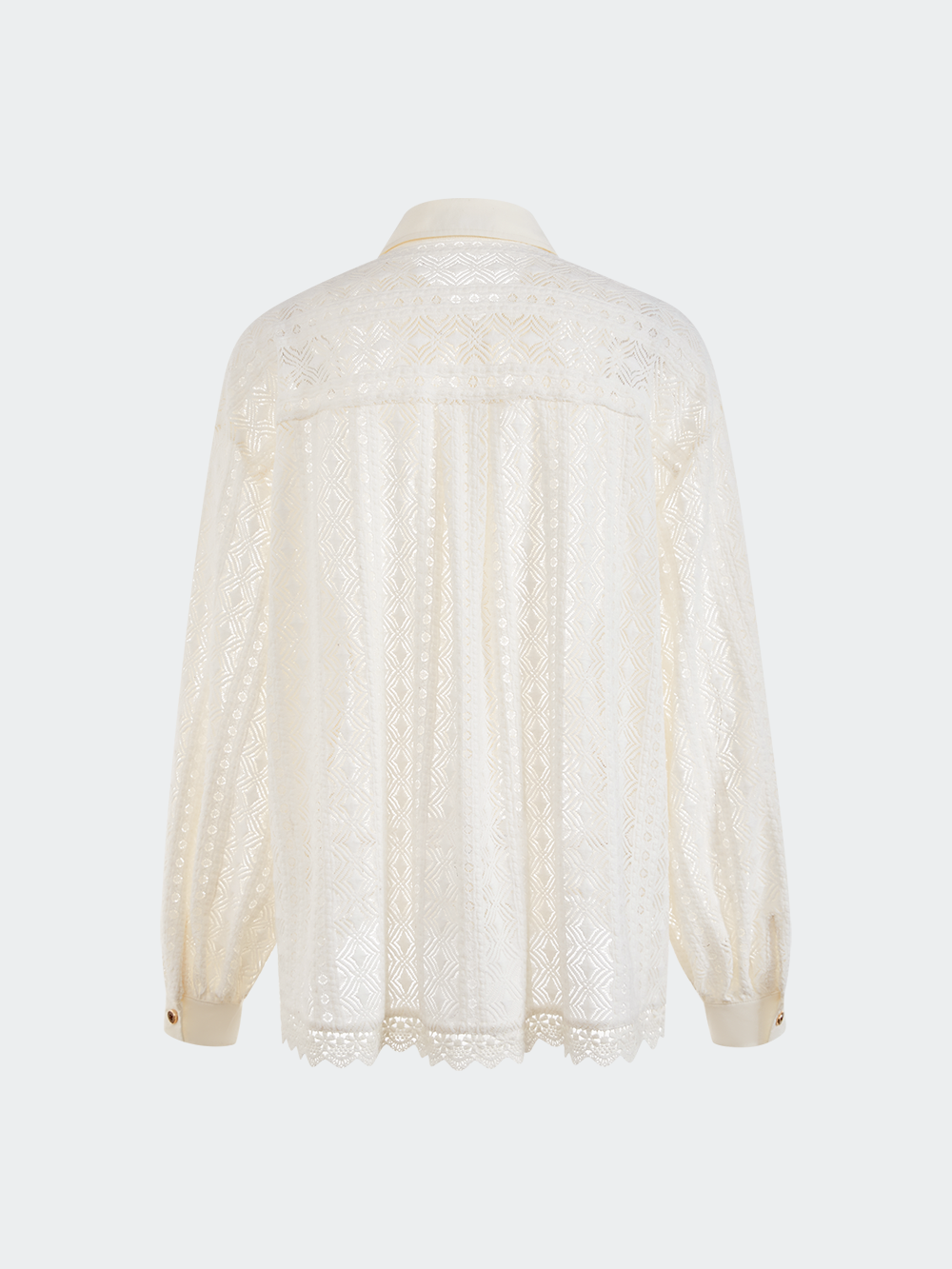 Layered Collar Lace Blouse