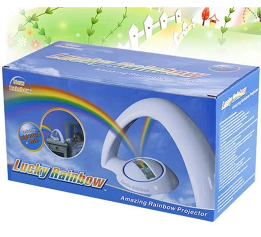LED Colorful Rainbow Night Light Sky Projection Lamp