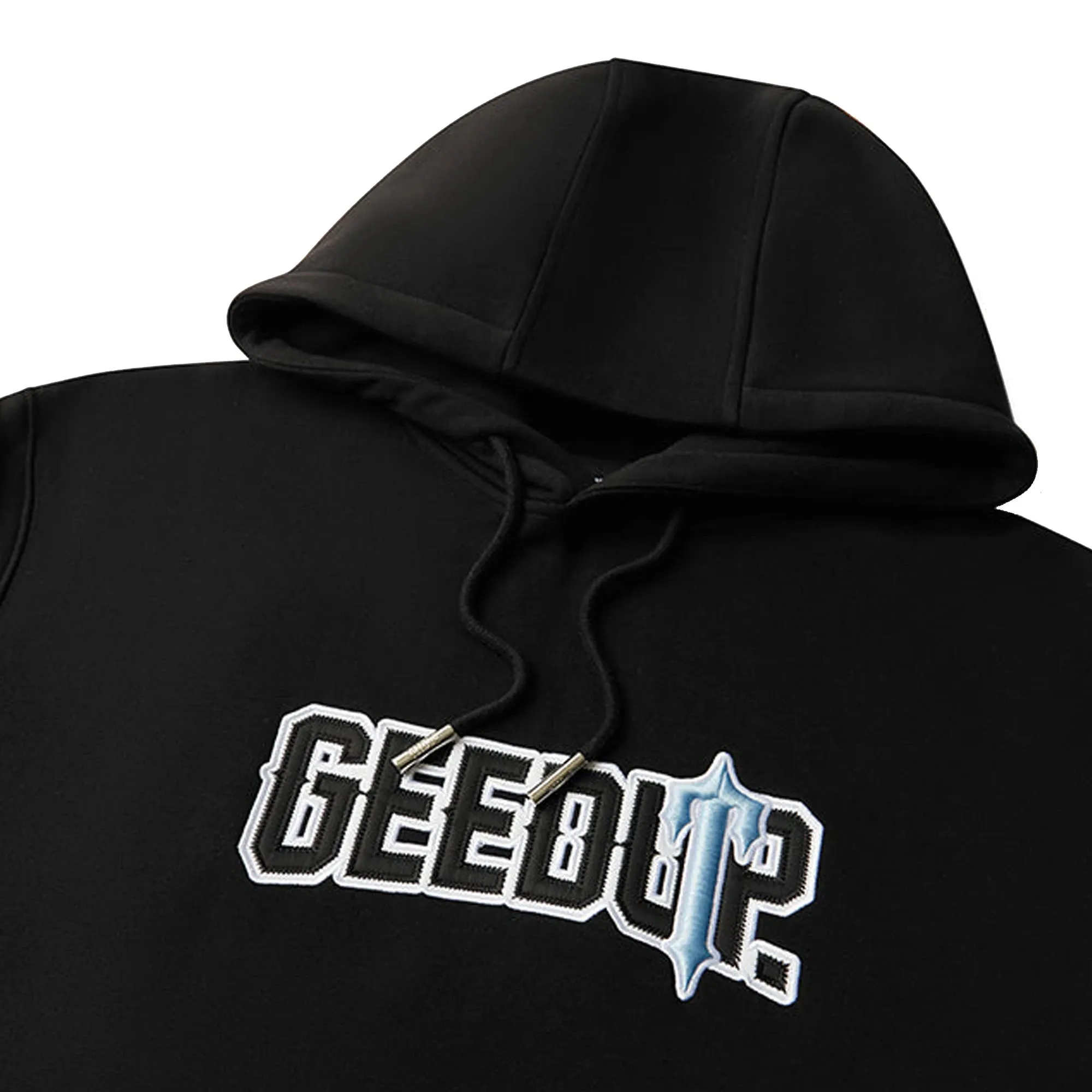 Geedup x Trapstar PFK x Irongate Hoodie 'Black / Cool Blue' (2025)